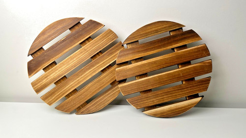 Wooden plant caddy with - plant,