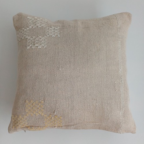 Moroccan cactus silk cushion - cactus,