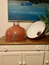 Coolicon Terracotta Enamel Pendant Lights RRP £260 each