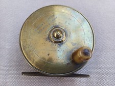 VINTAGE WATSON & HANCOCK 308 HOLBORN,3.5” BRASS CONSTANT CHECK SALMON REEL