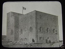 Glass Magic Lantern Slide A FORT C1910  POSSIBLY INDIA ? 