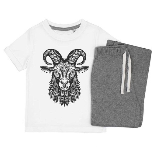 Horned goat kids cotton - goat',