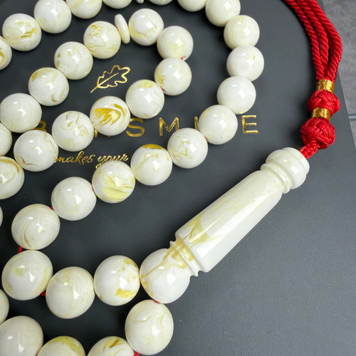 White pressed amber style - white,
