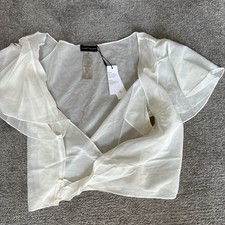 Janet Reger White Chiffon Silk
