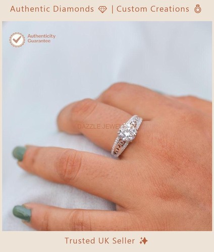 Round natural 1ct diamond - 1ct,