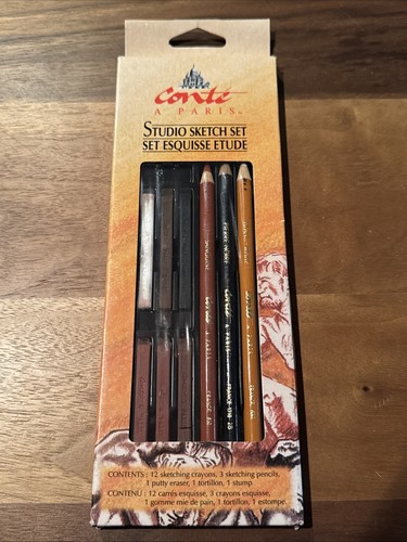 New sealed box conte - sealed, sketch