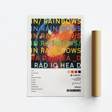 Radiohead, In Rainbows, Album Art Poster, Print, Music, Tracklist