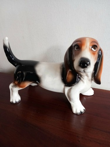 Vintage basset hound figure - ,