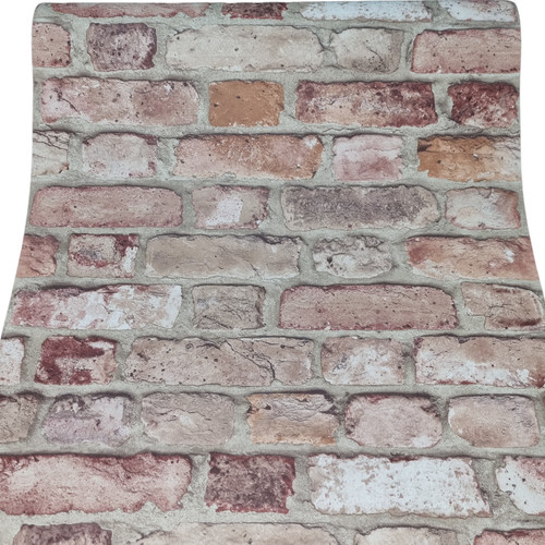 Red brick wallpaper - 3d,