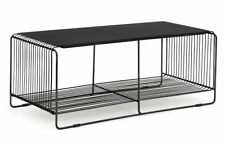 Habitat Riva Coffee Table - Black | Modern Wire Frame Metal Table