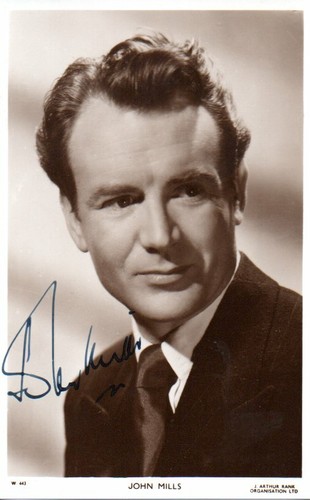 Sir john mills hand signed - john,