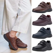 FitVille Women's Dress Shoes Wide Fit Leather Loafers Oxford Shoes w/ Straps