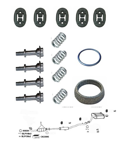 Complete exhaust fitting - exhaust, kit