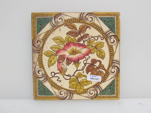 Antique ceramic tile - tile, old