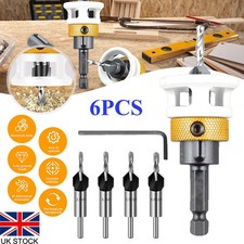 6x Countersink Drill Bit Set