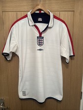 Mens Vintage England Football Shirt 2003-2005 Size Large Reversible Design