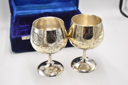 Vintage silver plated - vintage, goblets