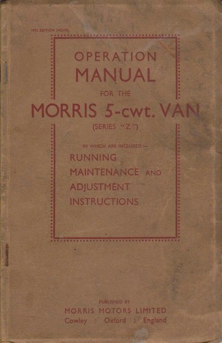Morris cwt van original - morris,