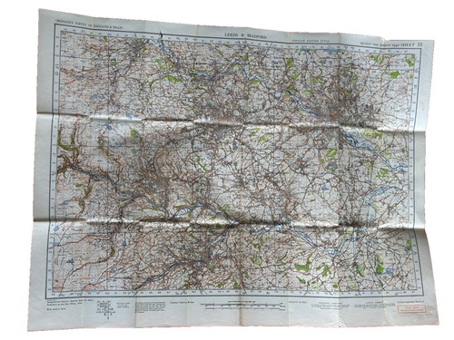 Ordnance survey one inch war - survey,