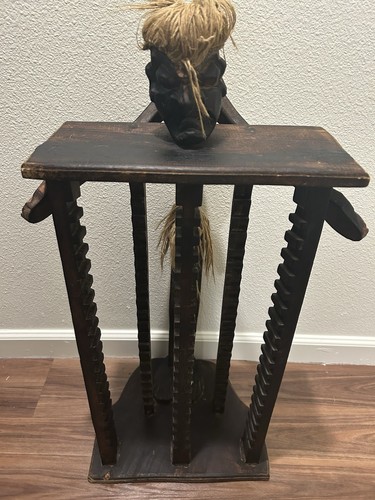 Vintage hand carved wood - hand, cd