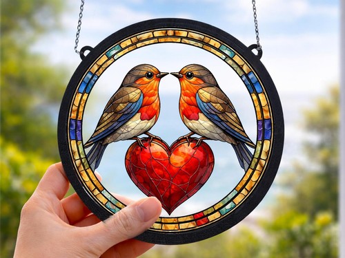 Robin window suncatcher - robin, –