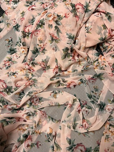 Meter peach floral print - meter,