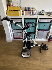 2018 Motocaddy S1 Electric Trolley, White, EASILOCK, No Battery, Good condition