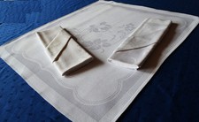 3 unused ancient napkins linen