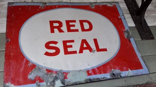 Enamel sign 760mm x 580mm - enamel,