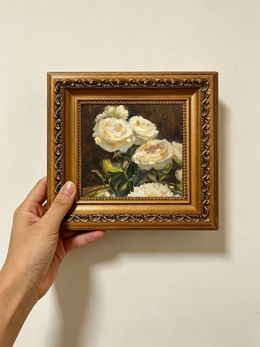 Vintage cream rose custom - vintage,