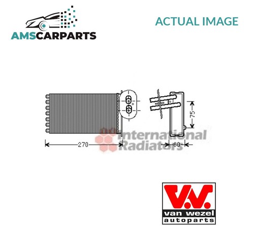 Heater radiator exchanger - exchanger, lhd