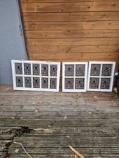 Old Reclaim Stained Glass Leaded Windows For Sale