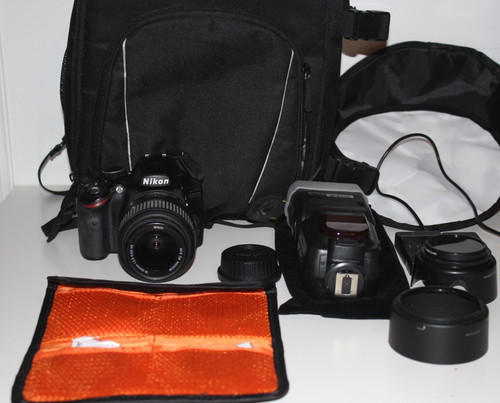 Nikon d3200 camera with - camera,