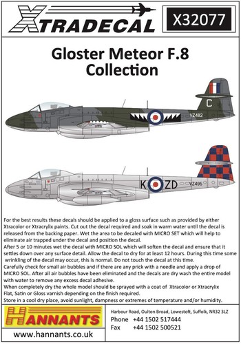 Xtradecal x32077 gloster - xtradecal,