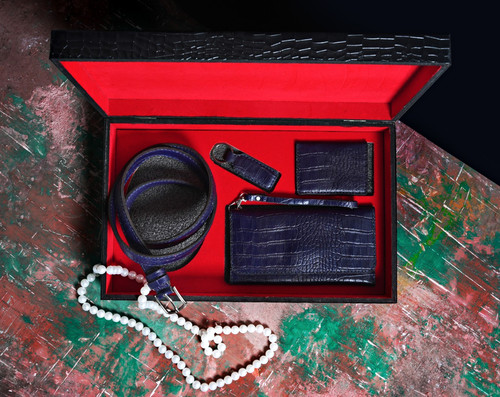 Javaheri mens leather gift set - mens,
