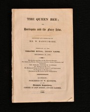 1828 The Queen Bee or Harlequin and The Fairy Hive Very Scarce 1st Ed