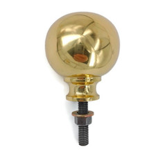 heavy brass Large Ball cot bed