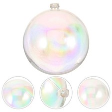 10 Pcs Christmas Clear Baubles