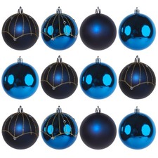 Navy Blue Christmas Baubles