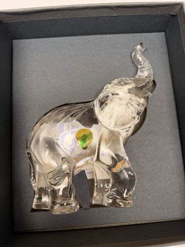 Waterford crystal elephant - crystal, 7"