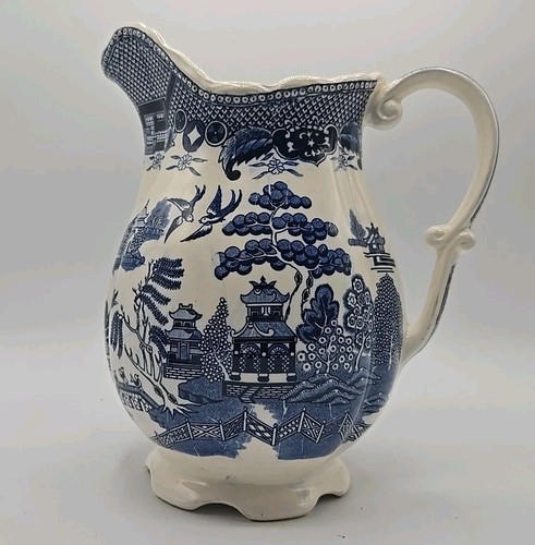 Vintage blue willow water - vintage,