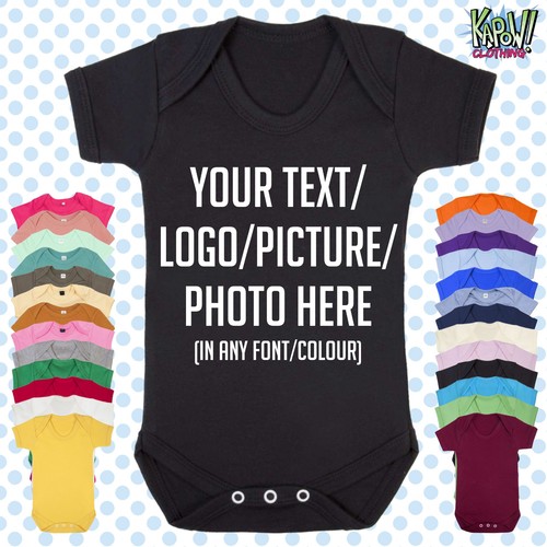 Custom personalised baby grow - personalised,