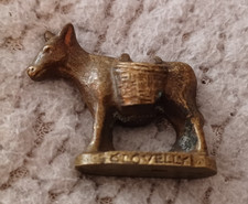 Vintage  Small Brass Donkey figure from Clovelly Devon
