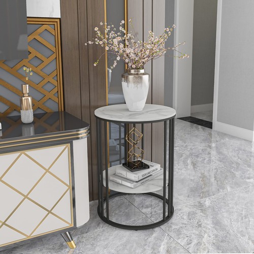 Marble top side table - top,