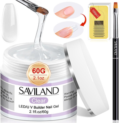 60g builder gel kit - builder, clear