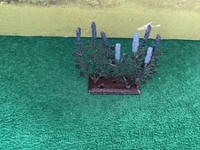 Vintage Britains Lead Floral Garden. 1930s 3 X Assorted Blue Delphiniums.