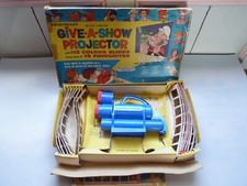 VINTAGE 1961 CHAD VALLEY GIVE A SHOW PROJECTOR TOY BOXED WITH 15 SLIDES