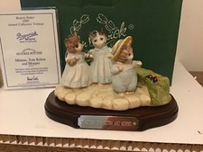 BESWICK WARE BEATRIX POTTER MITTENS,TOM KITTEN,AND MOPPET. TABLEAU EX COND