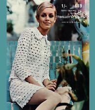 Ladies 60's/70's Crochet Shell Stitch Suit Set Vintage Crochet Pattern Reprint