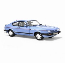 NoRev 1:18 Diecast Model Car, 1984 Ford Capri Mk3 2.8 Injection RHD, Paris Blue